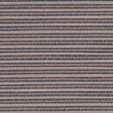 Detail of a woven outdoor fabric in a subtle stripe design in red and blue.