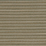 Detail of a woven outdoor fabric in a subtle stripe design in green and tan.