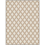 Rug with a geometric pattern on a white background