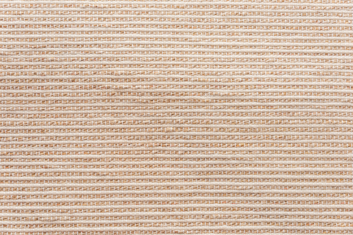 Broadloom in textural stripe in cream and natural. 