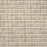 Broadloom carpet with textural weave in cream and slate blue. 