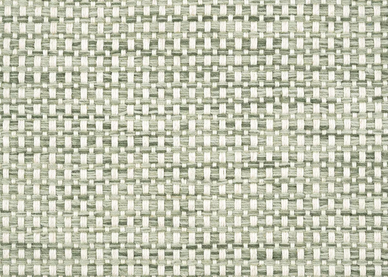Broadloom carpet in a heathered plain weave with ivory and sage green. 