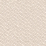 Detail of fabric in a small-scale dot and dash pattern in shades of cream and white on a cream field.