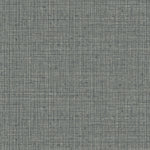 Detail of wallpaper in a textured tweed pattern in shades of gray-green.