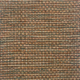 Textured handwoven carpet with a mix of brown, dusty clay ink and green.
