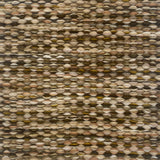 Textured handwoven carpet with a mix of brown, cream and tan.