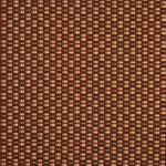 Solid flatweave runner in red and brown