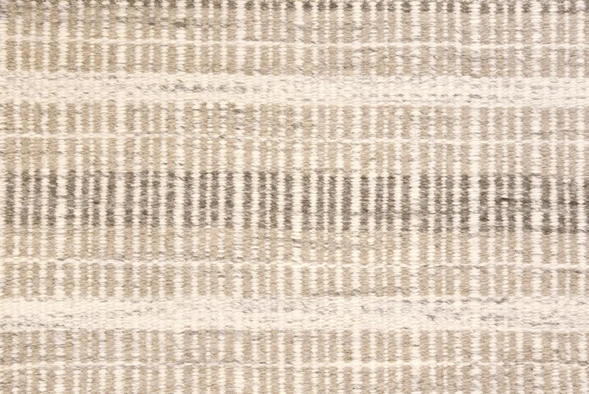 Broadloom carpet swatch in a stripe pattern in a tan design