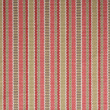 Striped flatweave runner in pink crem and grey
