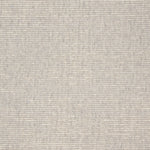 Broadloom carpet with ribbed stripe in light grey. 