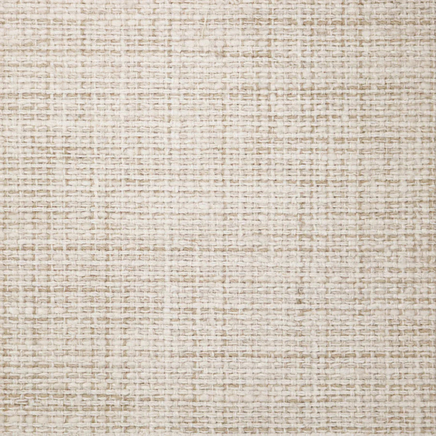 Broadloom carpet swatch in a textured pattern white color