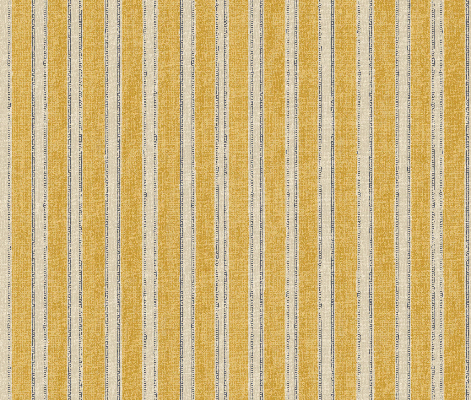 Striped wallpaper in yellow and white. 