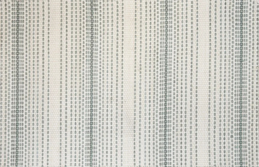 Broadloom carpet swatch in a stripe pattern in a green design