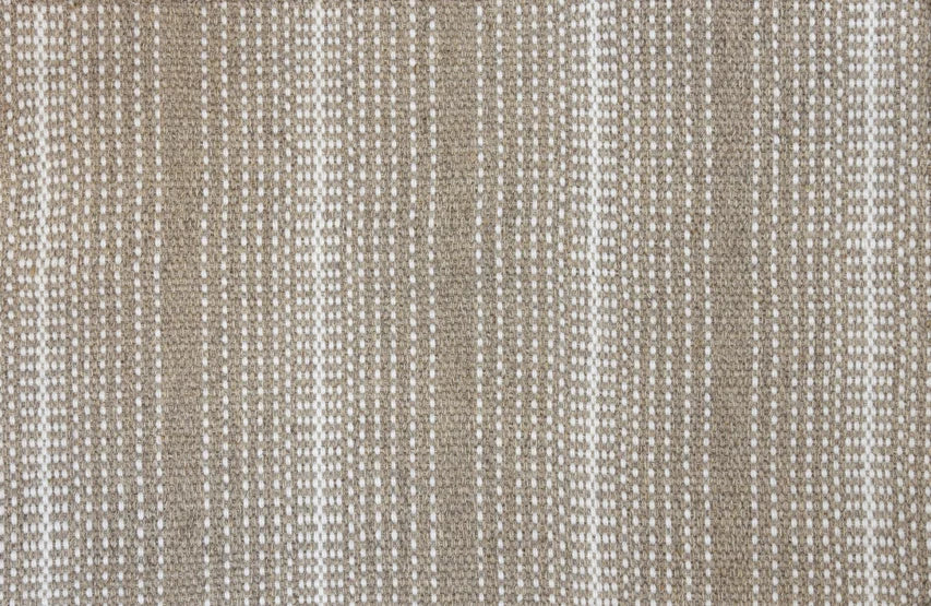 Broadloom carpet swatch in a stripe pattern in a tan design