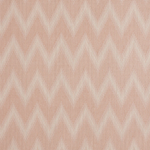 Broadloom carpet in a zig zag stripe in pale pink.
