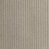 Broadloom carpet in taupe, with a textural stripe.
