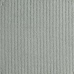 Broadloom carpet in greenish grey, with a textural stripe.