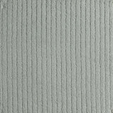 Broadloom carpet in greenish grey, with a textural stripe.