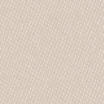 Detail of wallpaper in a small-scale dot and dash pattern in tan and white on a cream field.