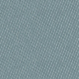 Detail of wallpaper in a small-scale dot and dash pattern in shades of blue on a blue-gray field.