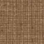 Close up detail of wallpaper in a textured tweed pattern in shades of warm caramel brown. 
