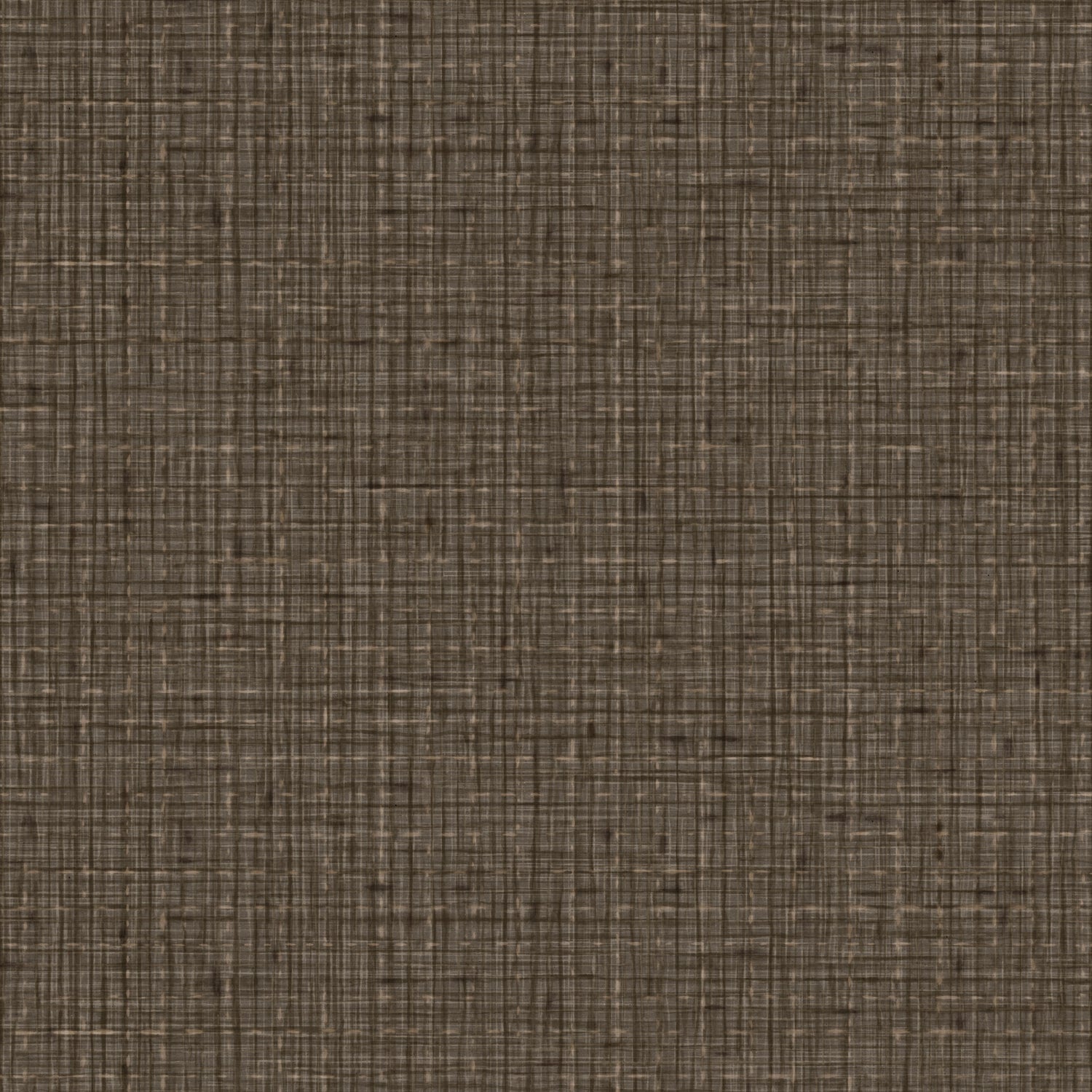 Detail of wallpaper in a textured tweed pattern in shades of warm charcoal grey.