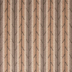 Striped flatweave runner in brown and tan 