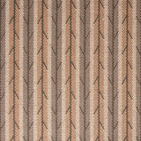 Striped flatweave runner in brown and tan 