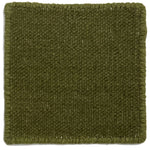 Flatweave dhurrie sample in moss green
