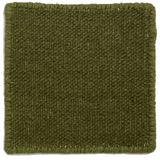 Flatweave dhurrie sample in moss green