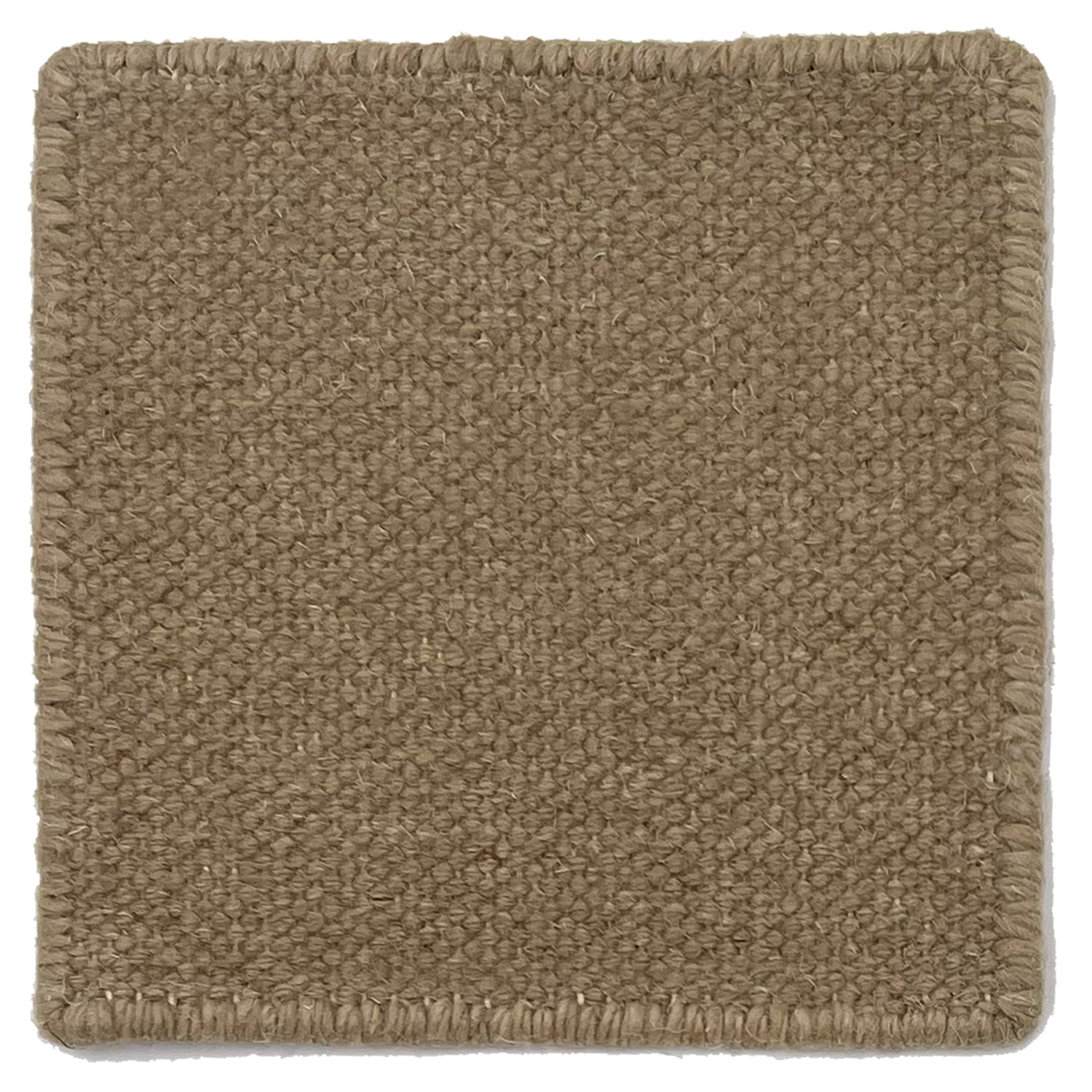 Flatweave Dhurrie Sample in bisque brown