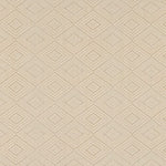 Broadloom carpet with diamond motif in cream.