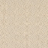 Broadloom carpet with diamond motif in cream.