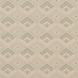 Broadloom carpet with diamond motif in cream with pale green.