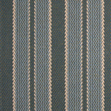 Striped flatweave runner in blue grey