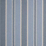 Striped flatweave runner in blue and periwinkle