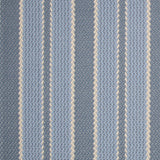 Striped flatweave runner in blue and periwinkle