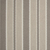 Striped flatweave runner in cream and brown