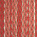 Striped flatweave runner in red and pink