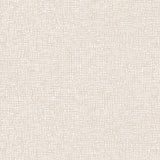 Detail of wallpaper in a textural wicker pattern in mottled cream on a white field.