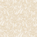 Abstract leaf pattern in white on a pale yellow watercolor field.