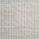 Flatweave rug in a solid and dashed stripe in cream on heathered tan field