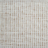 Flatweave rug in a solid and dashed stripe in cream on heathered tan field