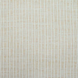 Flatweave rug in a solid and dashed stripe in cream on warm beige field