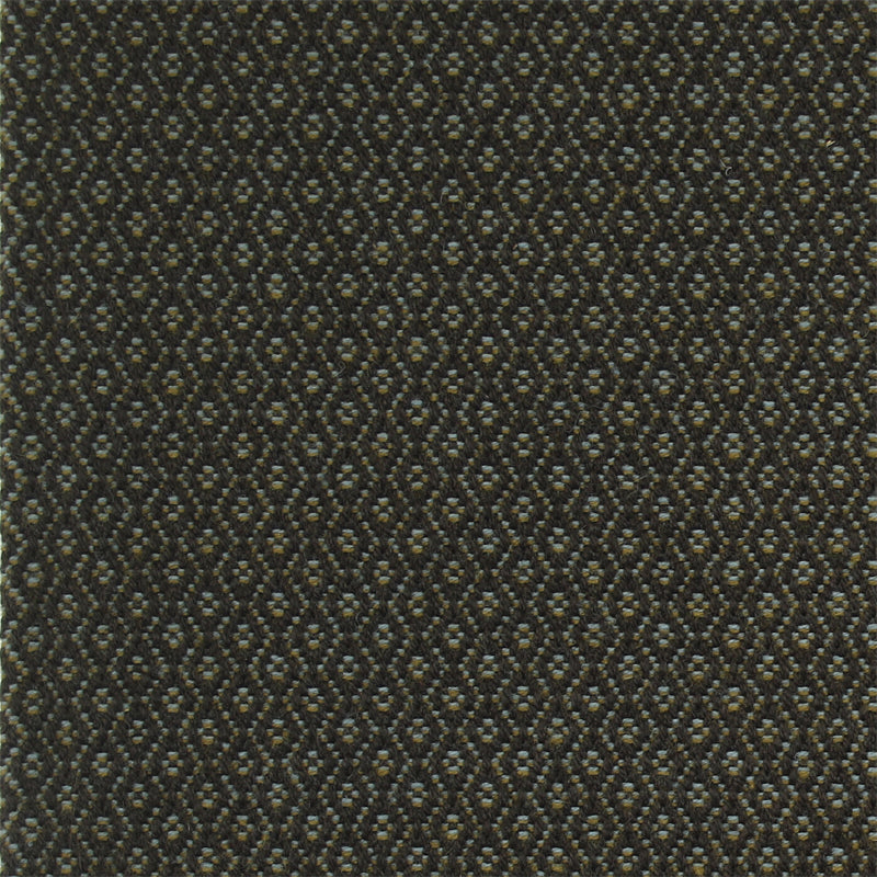 Geometric flatweave runner in green grey 