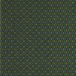 Geometric flatweave runner in green and yellow