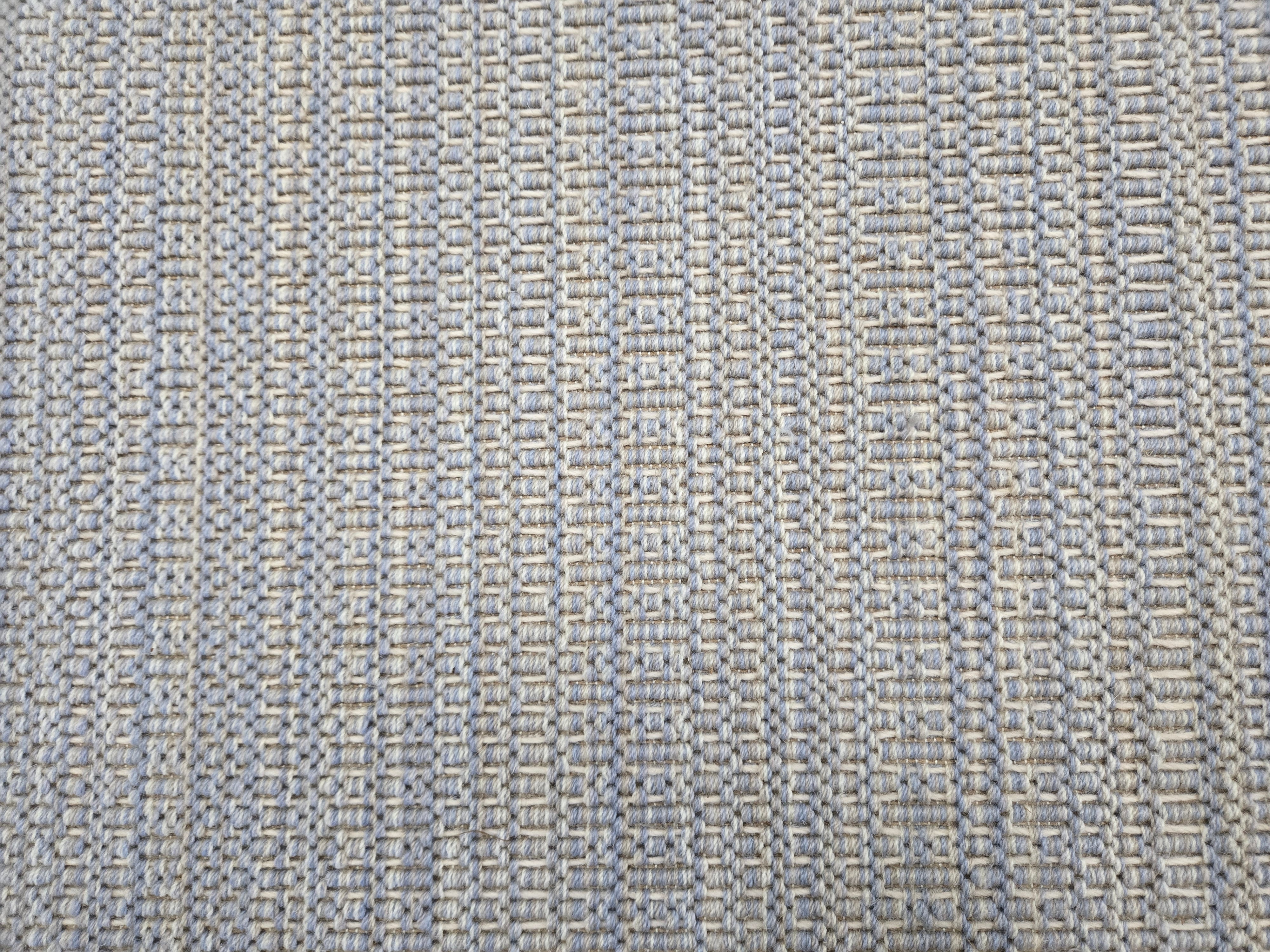 Berlin textural rug design in blue and cream