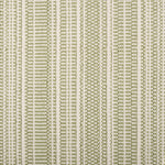 Broadloom carpet in  textural stripe design in white and light green.