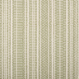 Broadloom carpet in  textural stripe design in white and light green.