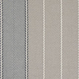 Striped herringbone in grey on white staircase